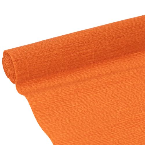 Carta crespa per fioristi, rotolo arancione, 50x250 cm acquistare | Floristik24.it