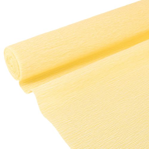 Prodotto Carta crespa fiorista giallo pastello 50x250cm