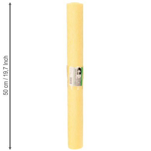 Prodotto Carta crespa fiorista giallo pastello 50x250cm