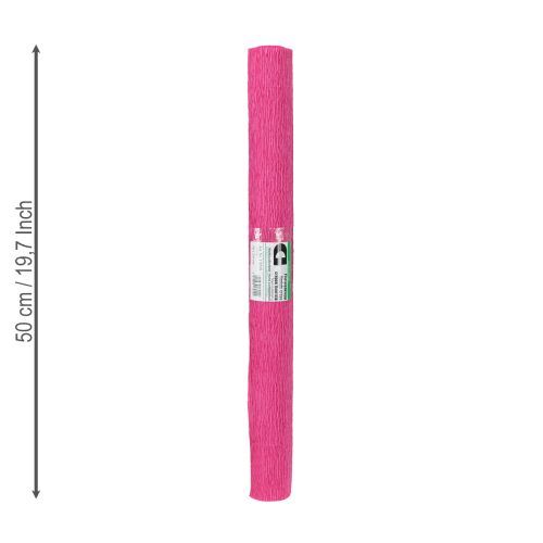 Prodotto Carta crespa fiorista rosa 50x250cm