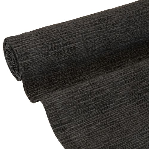 Carta crespa per fioristi nera 50x250cm