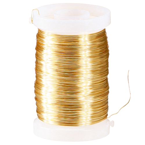 Prodotto Filo per fioristi Filo di mirto Filo decorativo oro 0,30 mm 100 g 3 pezzi