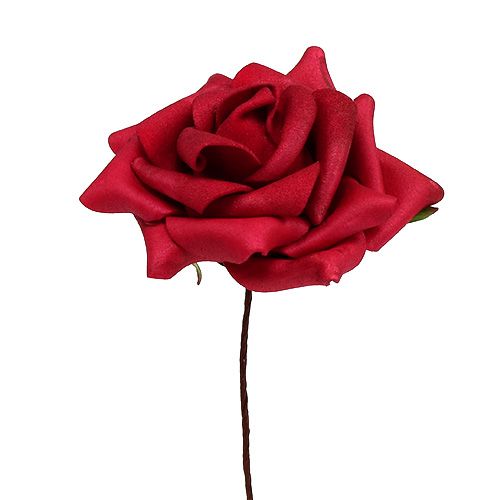 Prodotto Rosa in gommapiuma Ø7,5cm rosso 18p