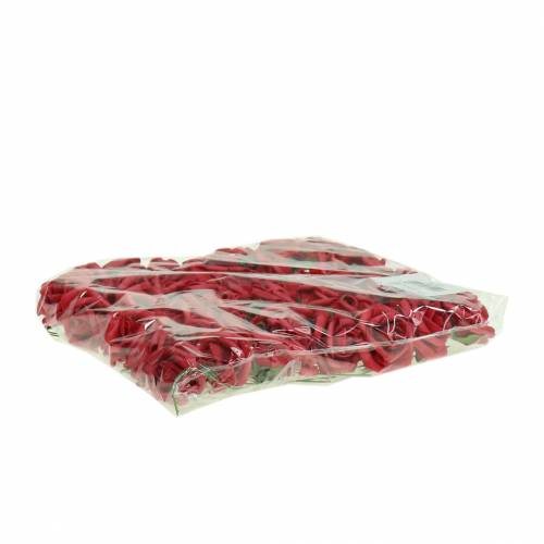 Floristik24 Rosa in schiuma Ø3,5 cm rossa 48 pz