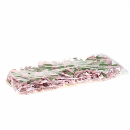 Floristik24 Rosa in schiuma Ø6cm rosa antico 27 pz