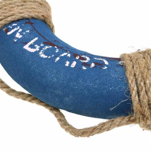 Floristik24 Salvagente anulare decorativo polistirolo blu rosso bianco Ø20cm assortito 2 pezzi