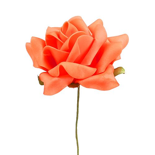 Prodotto Foam Rose Ø 10cm Arancio 8pz