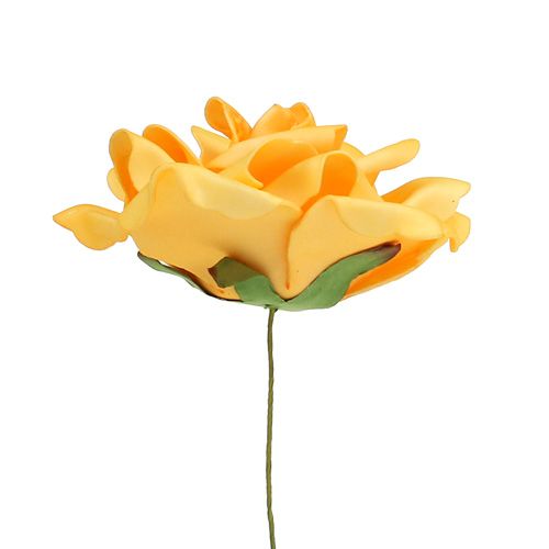Prodotto Rosa in schiuma Ø15cm Giallo 4 pz