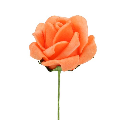 Prodotto Schiuma Rose Ø4,5cm Arancio 36p