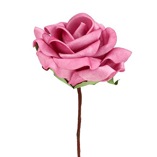 Prodotto Rosa in schiuma Ø7,5 cm rosa 18p