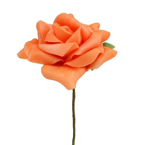 Prodotto Rosa in schiuma Ø7,5 cm arancione 18 pz