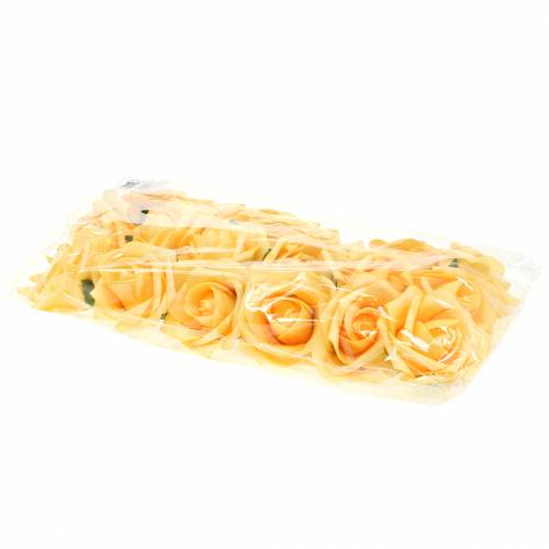 Prodotto Rosa in schiuma Ø7,5 cm gialla 18 pz