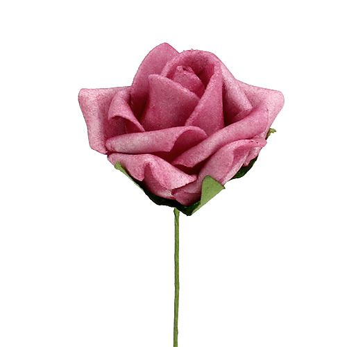 Prodotto Mini rose Foamrose Ø3,5cm erica 48pz
