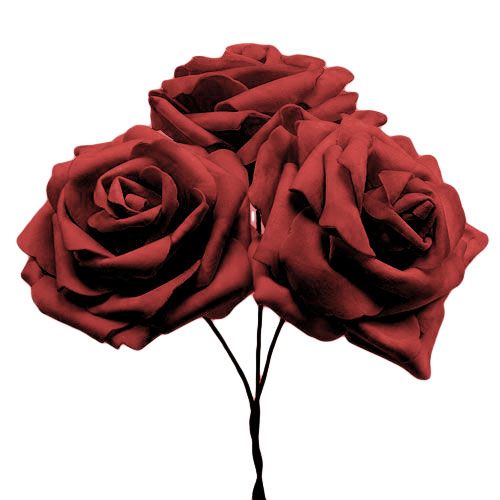 Prodotto Rosa rossa in schiuma Ø10cm 8 pz