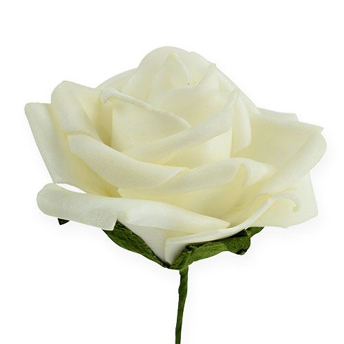 Prodotto Rosa in schiuma Ø6cm crema 27 pz