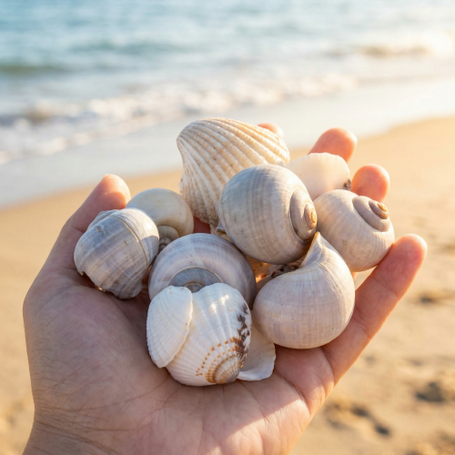 Prodotto Conchiglie - Accenti decorativi marittimi per casa, vasi di fiori e fai da te 500g