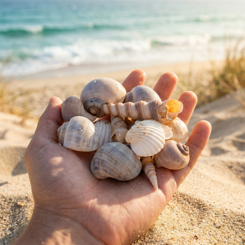 Prodotto Conchiglie marini Decorazioni naturali per arredamento d'interno elegante e fai da te 500g