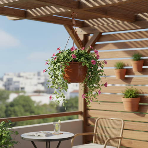 Prodotto Cesto sospeso Ø25cm terracotta