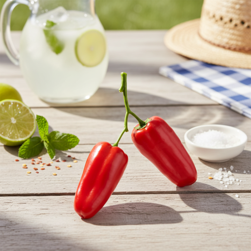 Prodotto Peperoni rossi artificiali su ramo decorazione vegetale L8cm