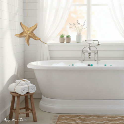 Prodotto Decorazione a forma di stella marina in ceramica da appendere, per un tocco marittimo, decorazione estiva per la casa, 12 cm, 2 pezzi