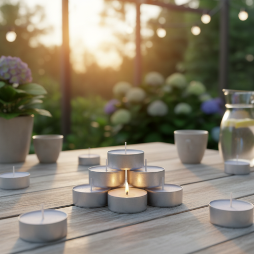 Prodotto Candele profumate lavanda mimosa, lumini profumati Ø3.5cm H1.5cm 18 pezzi