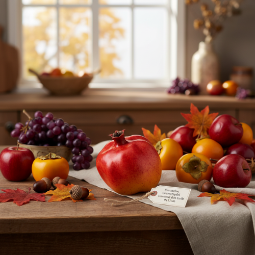 Prodotto Frutto artificiale melograno artificiale rosso giallo 9×11 cm