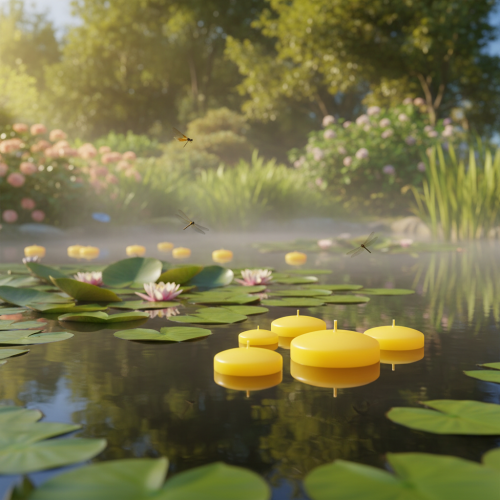 Prodotto Candela galleggiante, elemento decorativo galleggiante, versatile per uso in casa e in giardino, 8 cm, 8 pezzi