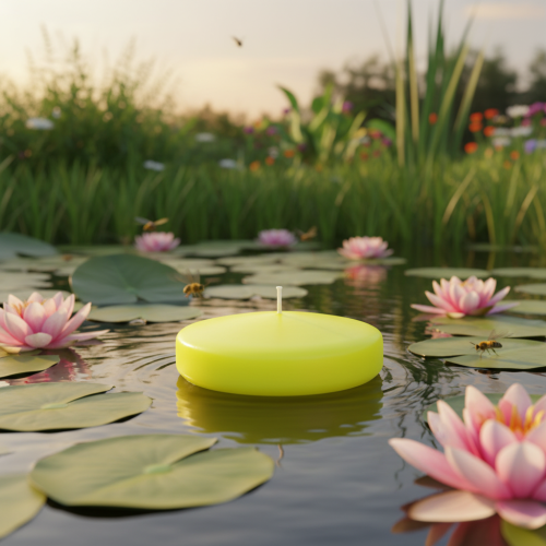 Prodotto Candela galleggiante, versatile soluzione decorativa per eleganti allestimenti da tavola ed eventi, 8 cm, 8 pezzi