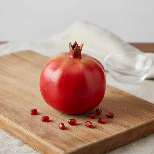 Prodotto Decorazione per finestra rossa artificiale di frutta decorativa di melograno 10,5 cm