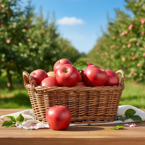 Prodotto Mela decorativa rossa artificiale al tatto, 9 cm