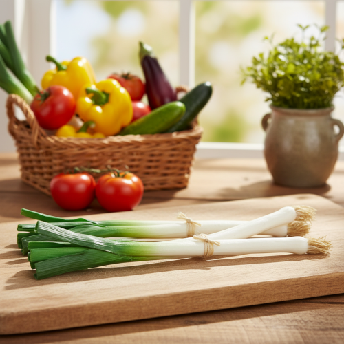 Prodotto Verdure decorative Cipolline verde bianco Ø1cm L28cm 3 pz