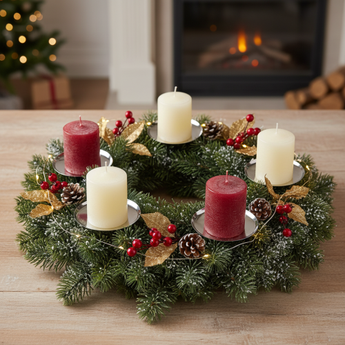 Prodotto Portacandele argento Ø10cm 4 pz