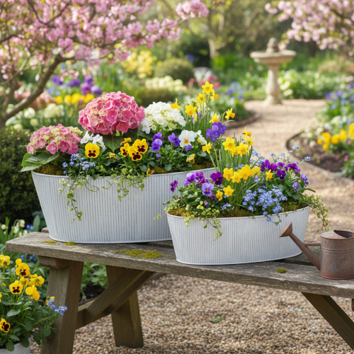 Prodotto Ciotola ovale in metallo bianco e argento, 32,5 cm/37 cm, set da 2