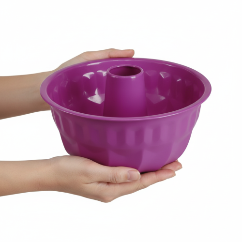 Prodotto Stampo per ciambella, in metallo, stampo decorativo per torte, viola, Ø23cm, H12cm