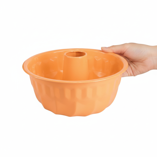 Prodotto Stampo decorativo in metallo per torta Bundt, colore arancione, Ø23cm H12cm