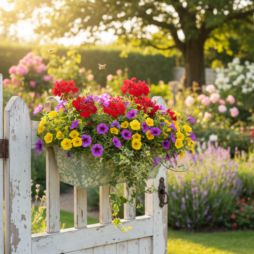 Prodotto Fioriera con supporto, per balcone, in metallo, 35x15 cm, H13 cm