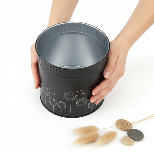 Prodotto Vaso per fiori di tarassaco, nero, Ø15,5cm H15,5cm