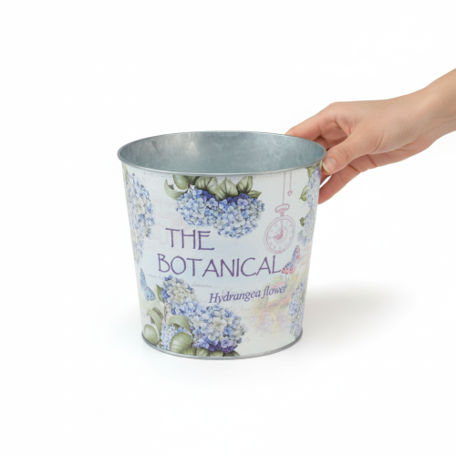 Prodotto Fioriera in metallo per ortensie, Ø24cm H21cm