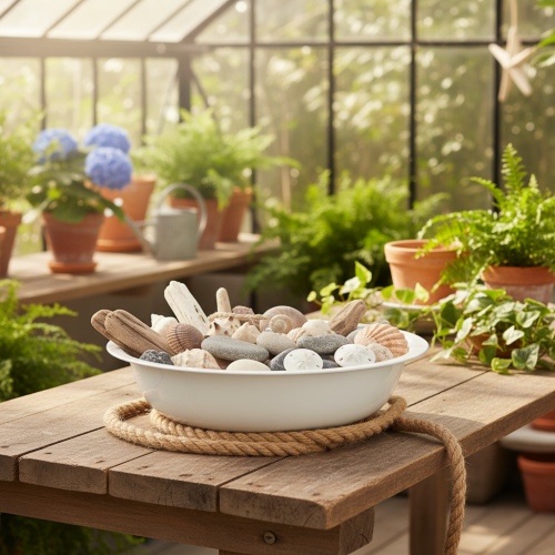 Prodotto Ciotola in metallo, effetto smalto bianco, Ø29cm, H7.5cm