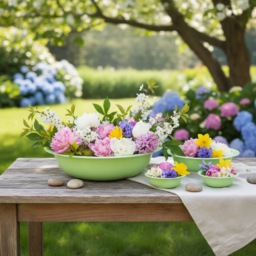 Prodotto Ciotola decorativa in metallo, verde, effetto smalto, Ø29 cm