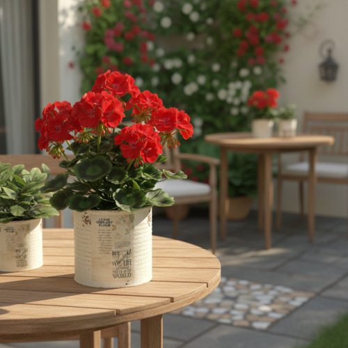 Prodotto Vaso in latta color crema, stile shabby chic, Ø11cm H10.5cm