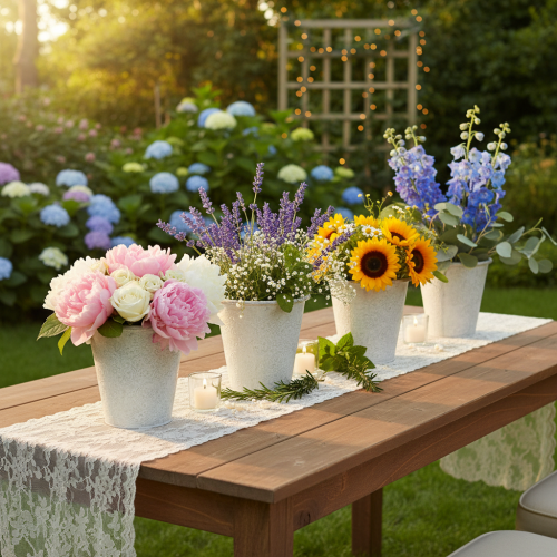 Prodotto Vaso ornamentale in metallo, colore bianco, Ø18,5 cm, H18 cm