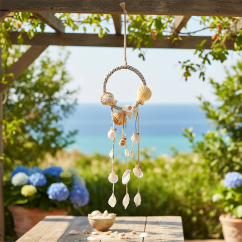 Decorazione conchiglia da appendere Decorazione marittima da appendere Ø14,5 cm H65 cm | Floristik24.it
