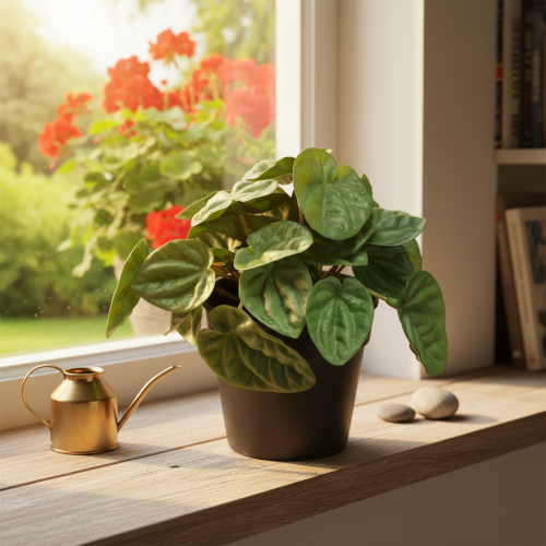Prodotto Peperomia Green Twist - Pianta d'appartamento robusta e decorativa in vaso da 20 cm