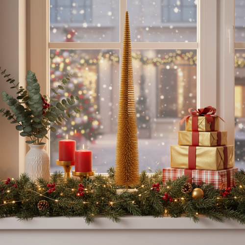 Albero di Natale decorativo sottile, decorazione per albero di Natale alto, 80 cm | Floristik24.it