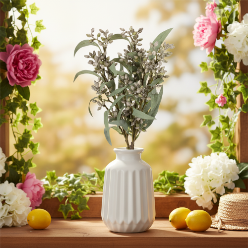 Decorazione con rami di eucalipto artificiali, composizione di rami, 3 pezzi | Floristik24.it
