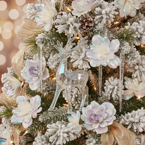 Renne decorative in acrilico per albero di Natale, 14 cm, 4 pezzi | Floristik24.it