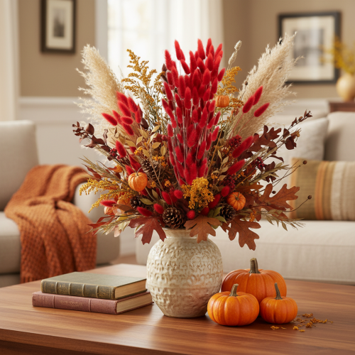 Prodotto Mazzo di Lagurus essiccati, decorazione con fiori secchi, 70 cm, 100 g