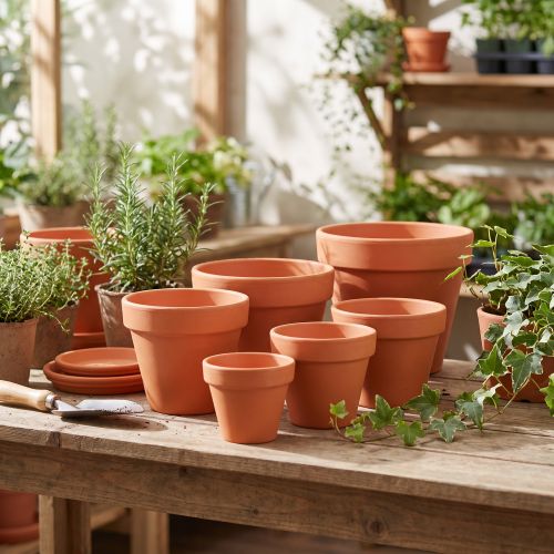 Vaso da fiori in argilla 10 pezzi | Floristik24.it