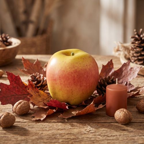 Prodotto Manichino decorativo con frutta decorativa gialla e rossa Ø9 cm